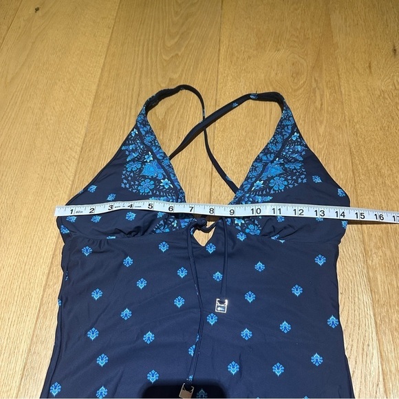 SALE ⬇️ SEAFOLLY  SUNFLOWER BLUE V NECK SWIMSUIT - Picture 11 of 13